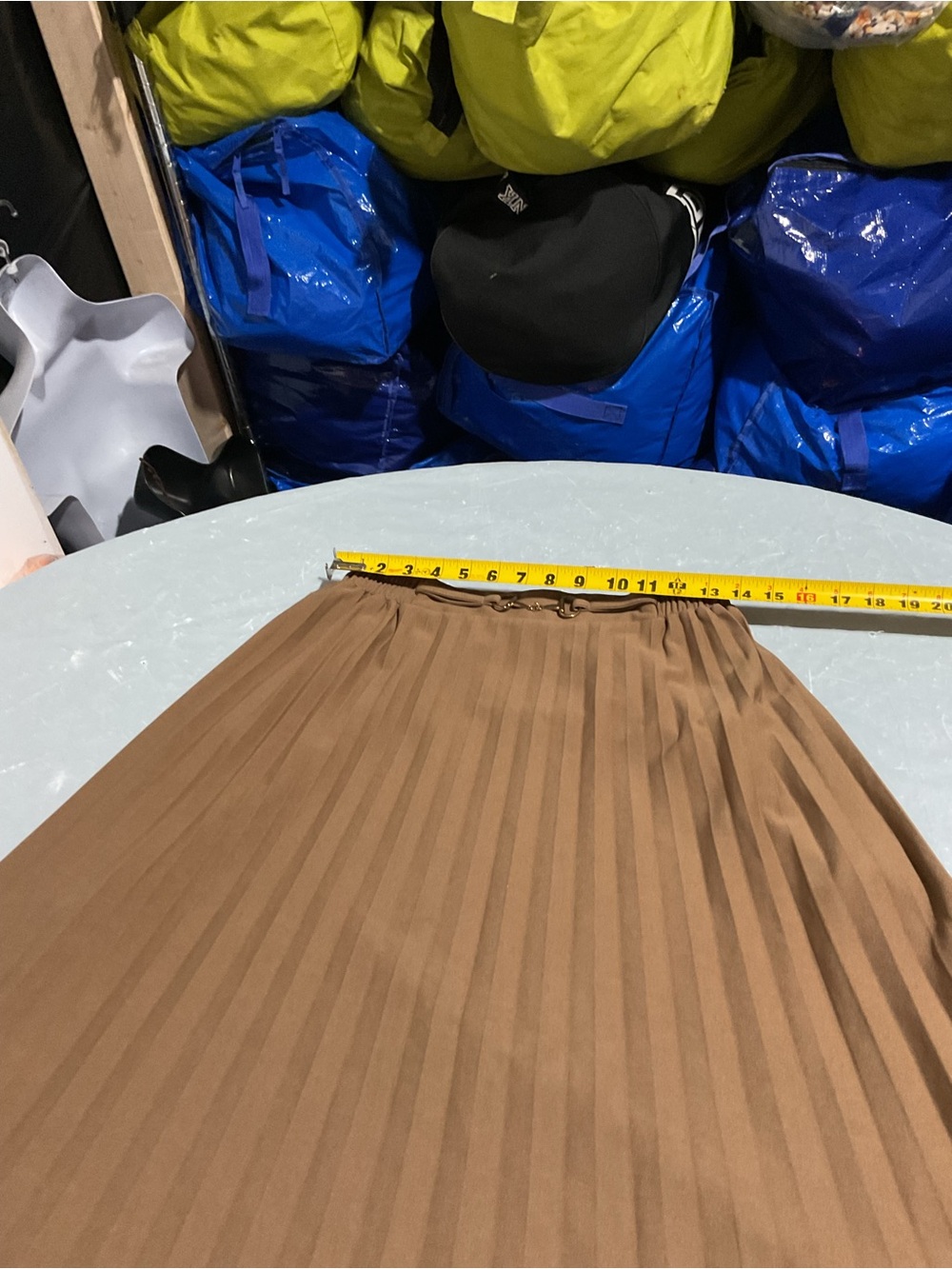 Classic Pleated Women’s Skirt - Brown